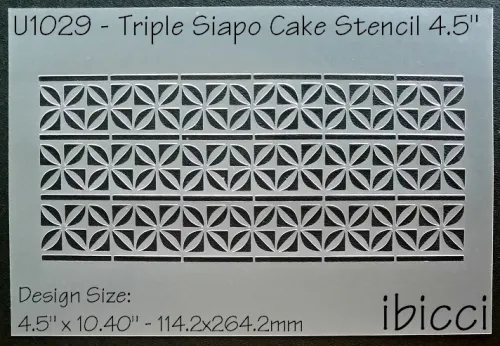 ibicci Siapo Triple Cake Stencil 4.5"